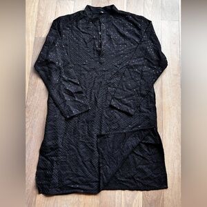 Elegant Black Textured Shirt